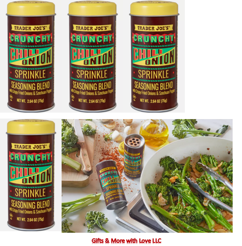 Trader Joe NWT CRUNCHY CHILI ONION SPRINKLE SEASONING BLEND 2.64 oz Nov 2025