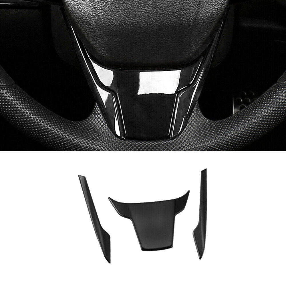 2016-2021 Honda Civic 10th Gen Matte Black Steering Wheel Trim Cover  