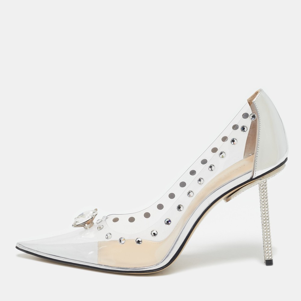 Mach & Mach Diamond Dreams PVC Leather Pumps Size 38.5