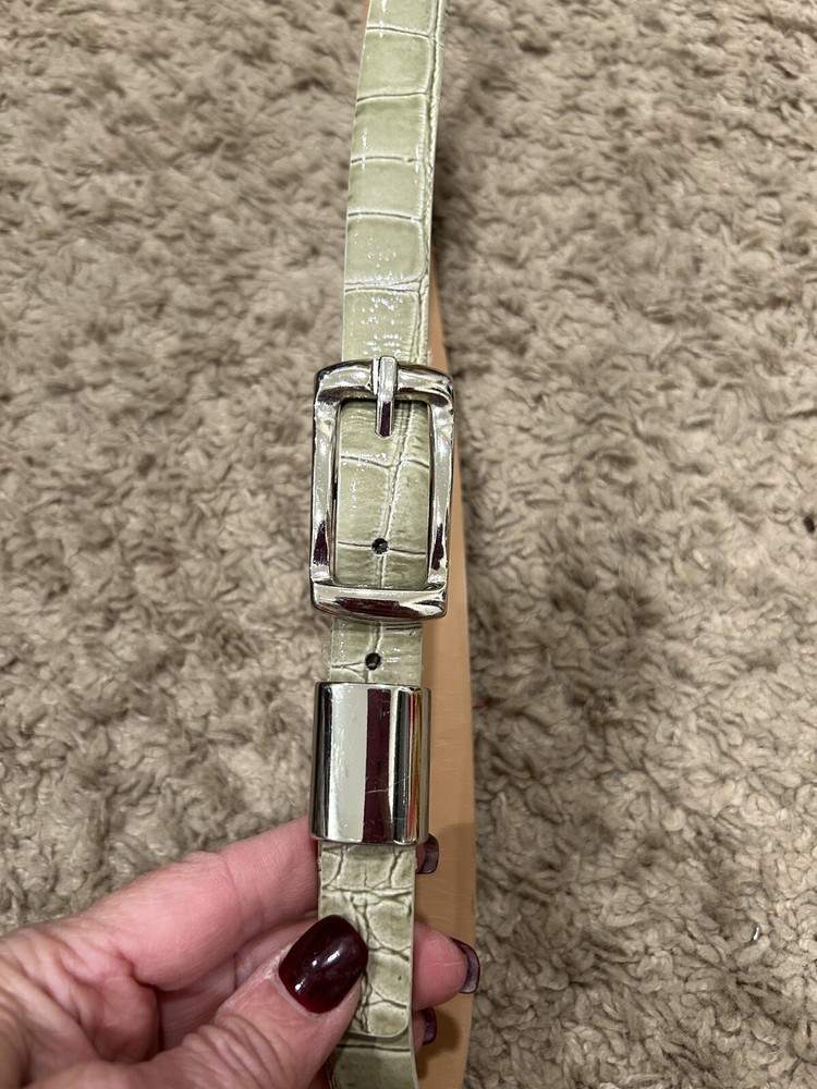 Giorgio Armani Made In Italy Leather Adjustable Womens Belt Size S