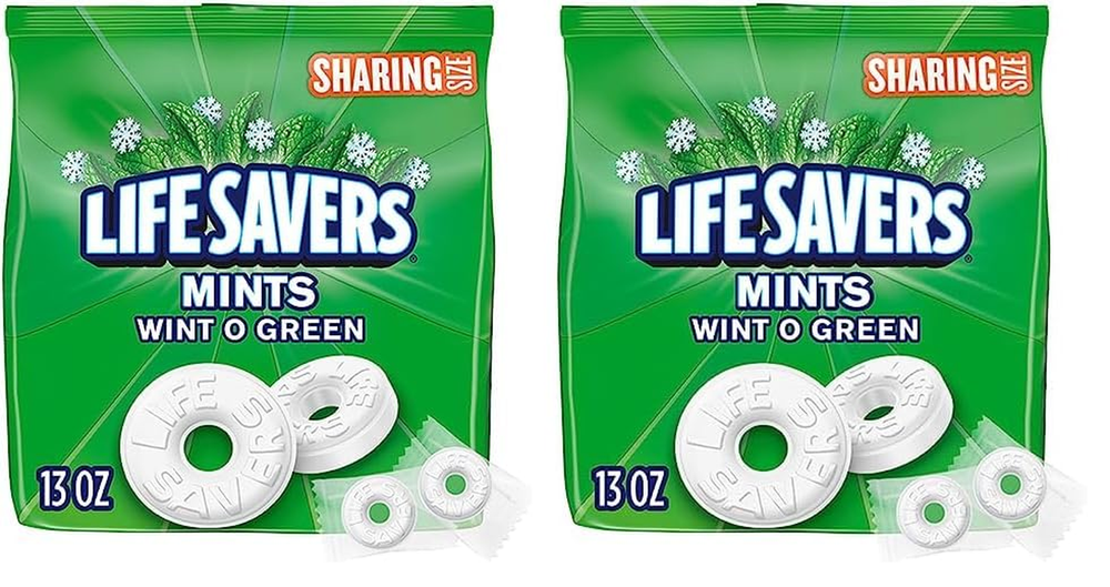 ウィントオーグリーンブレスミントハードキャンディー、シェアリングサイズ、13オンスバッグ (2個パック)