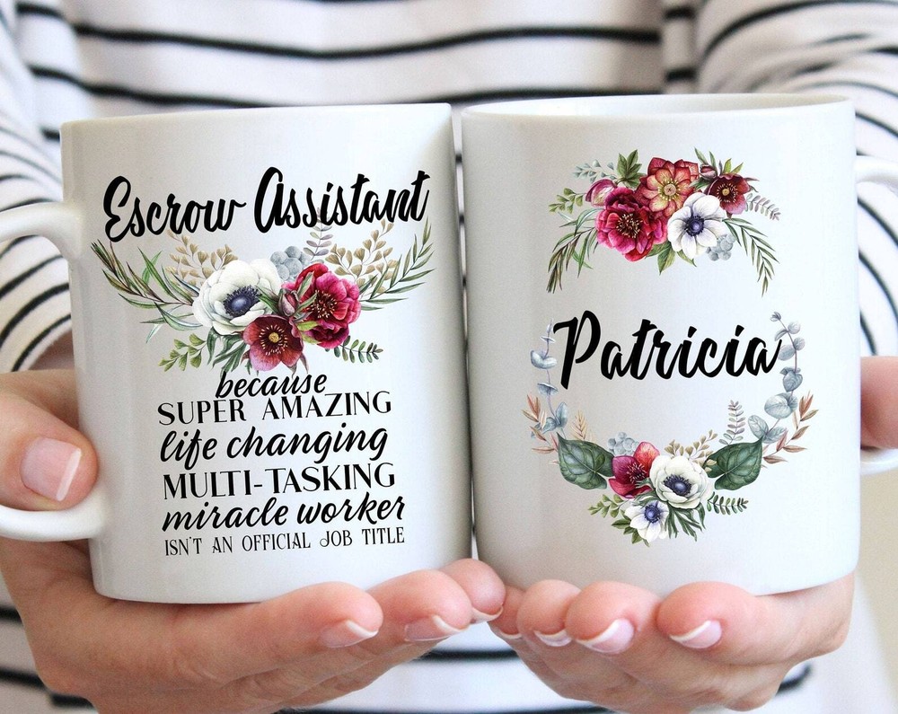 Personalized Escrow Assistant Gift For Women L Thank You Appreciation Birthday