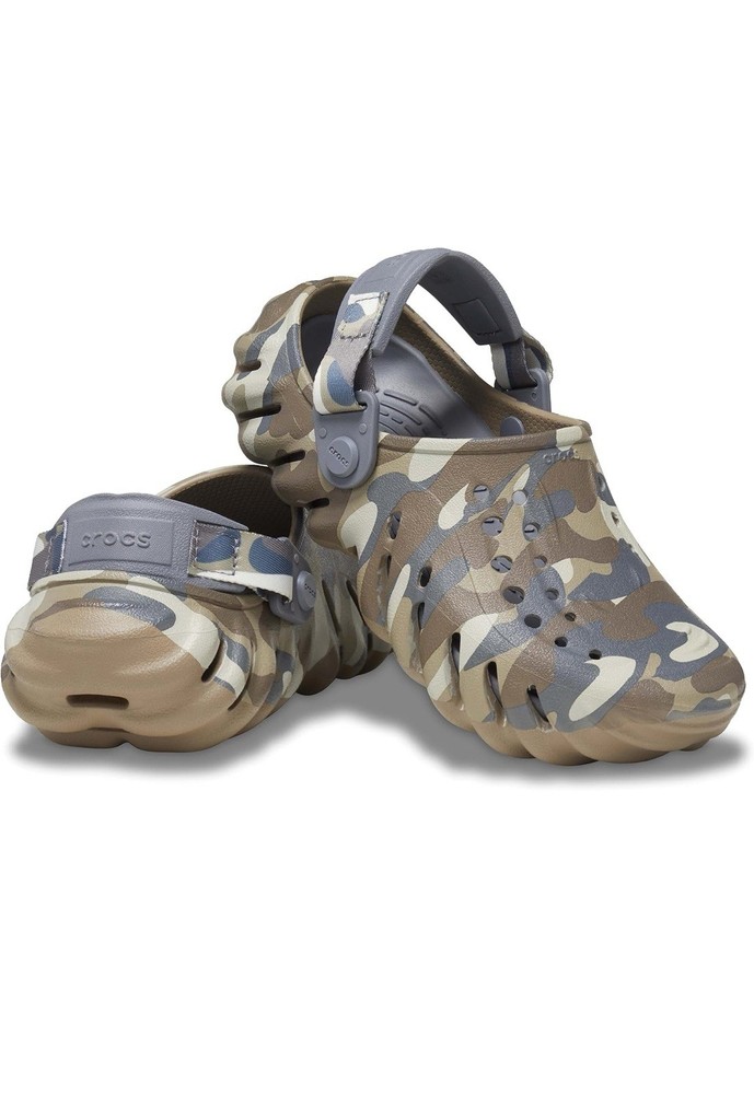 Crocs Echo Clogs Toddlers' Green Camo Size C4