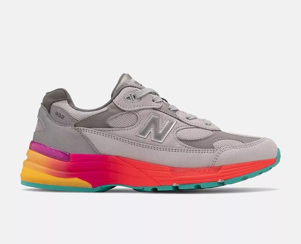 New Balance 992 MADE IN USA Sneaker Grey Silver Multicolor M992BC Size 11 D