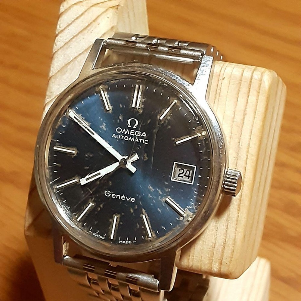 OMEGA Geneva Date Men's Automatic Round Silver W37.5mm Swiss Made Analog