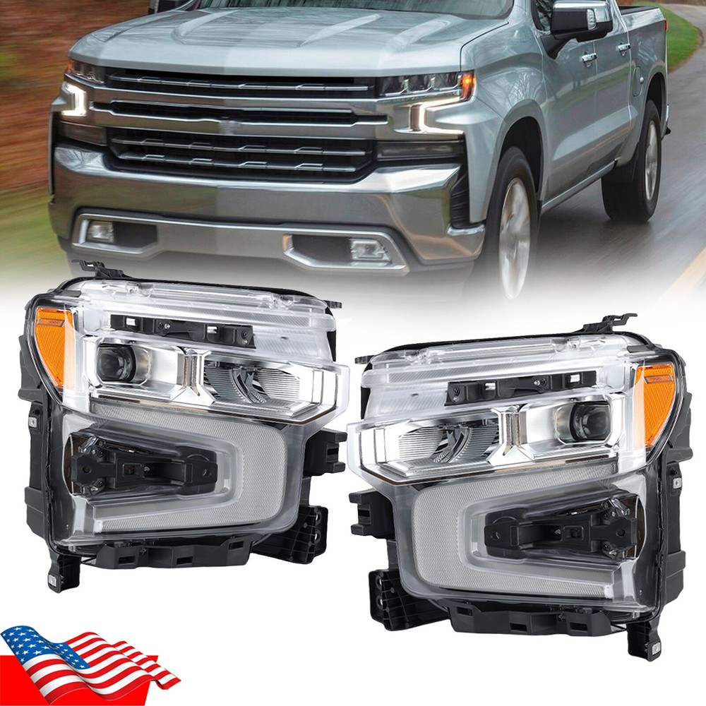 For Chevy Silverado 1500 LTZ 2022 2023 2024 LED w/ DRL Headlight Left Right Side