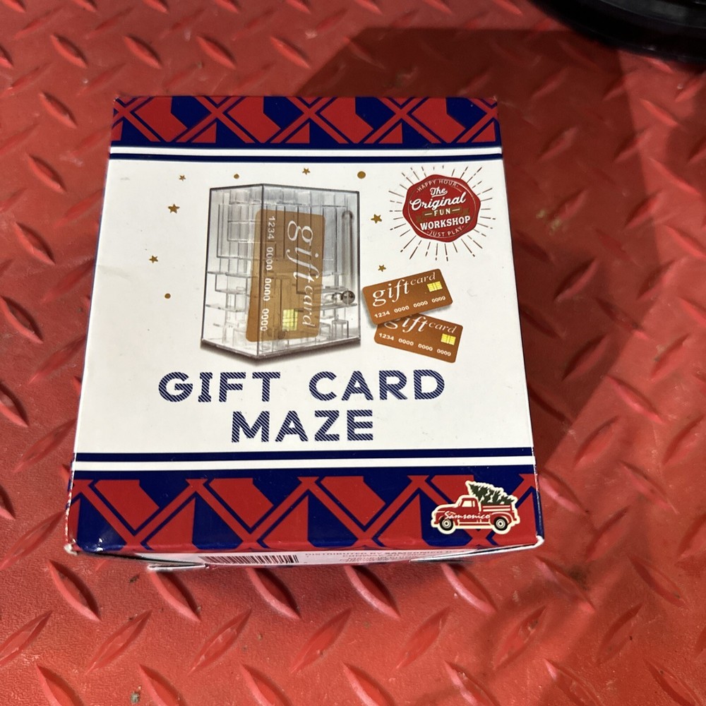 Gift Card Holder Marble Maze Puzzle Safe Brain Teaser Gag Gift Brand New-image
