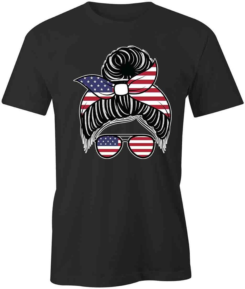 MESSY BUN TShirt Tee Short-Sleeved Cotton CLOTHING SALON ART S1BCA351