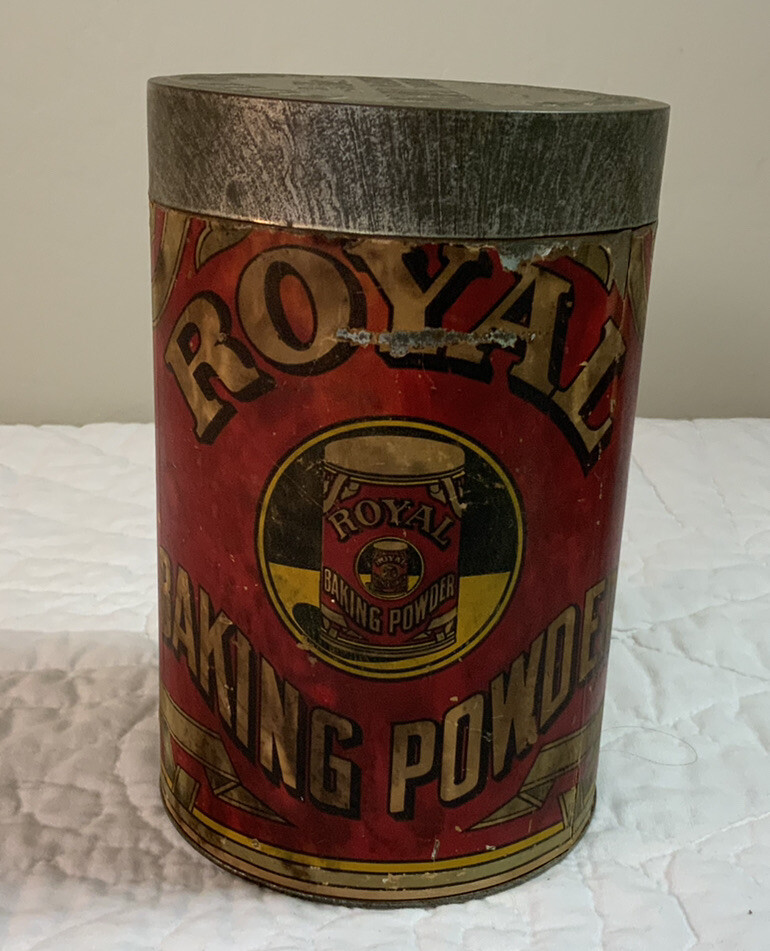 Antique Advertising Tin, Royal Baking Powder, NY, USA, Absolutely Pure, 5#