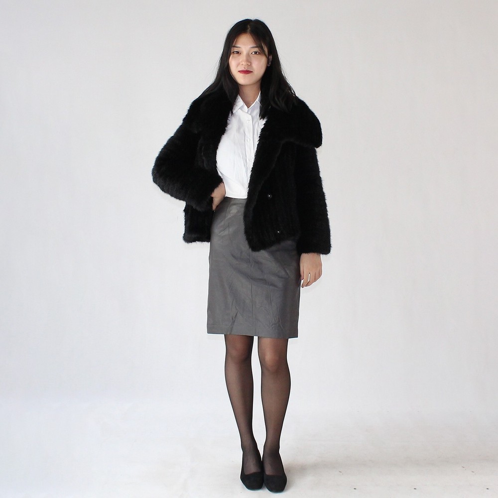 knitted mink jacket