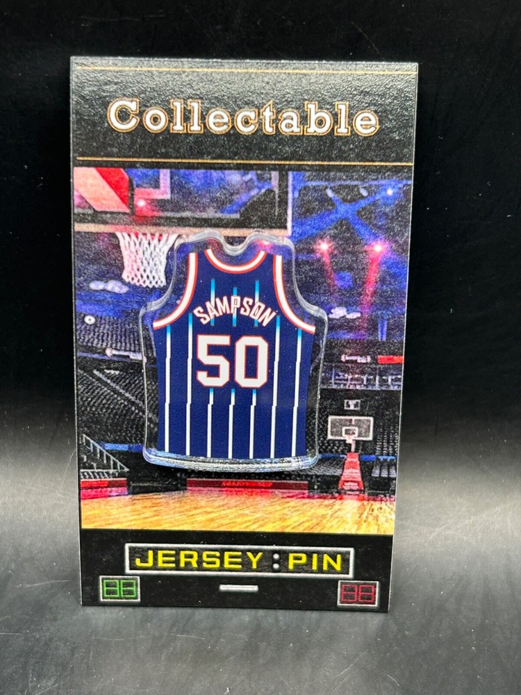 Houston Rockets Ralph Sampson jersey lapel pin-Classic RETRO Collectible