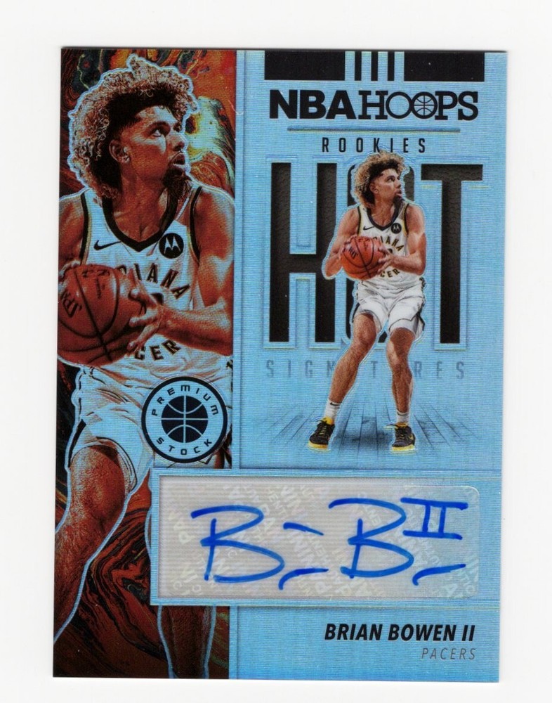 Brian Bowen II 2019-20 Hoops Premium Stock Hot Rookies Auto #HS-BB2