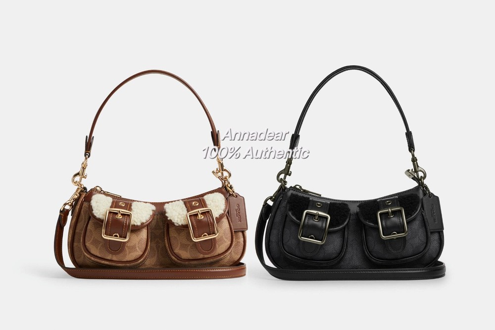 Coach CY658 Ashton Baguette Bag in Signature Canvas New With Tags  