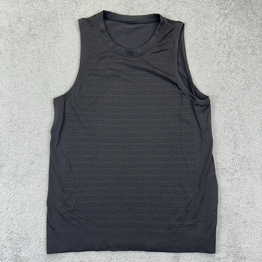 Lululemon Tank Top Yoga Running Gym Breeze By Muscle Tank Womens 6 Black