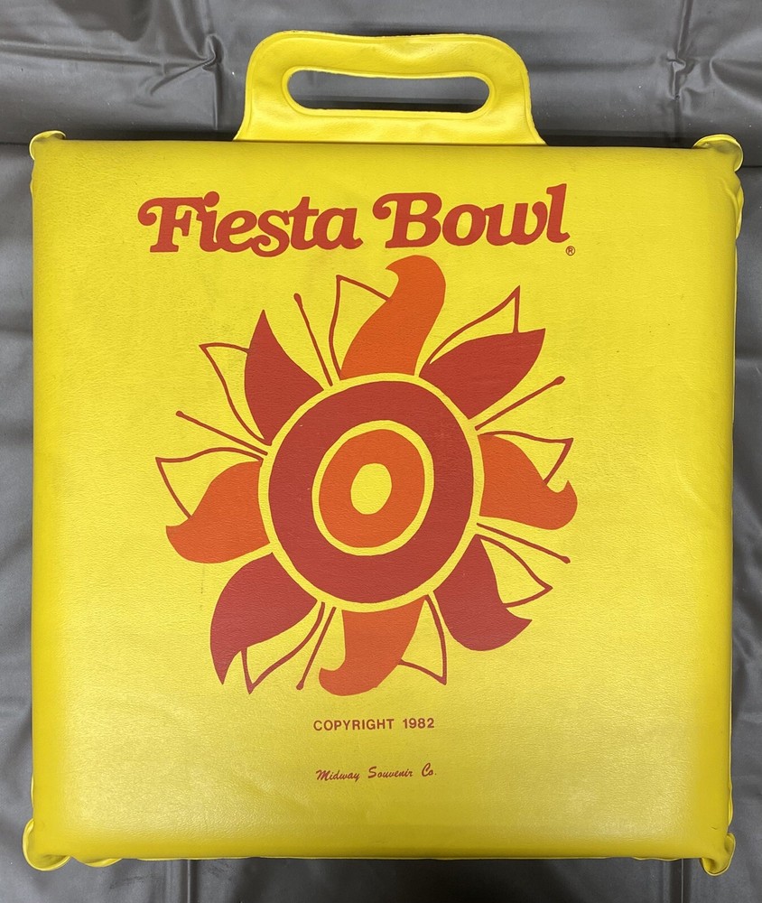 1982 Fiesta Bowl Seat Cushion Penn State vs USC Trojans NCAA Football Memorabilia