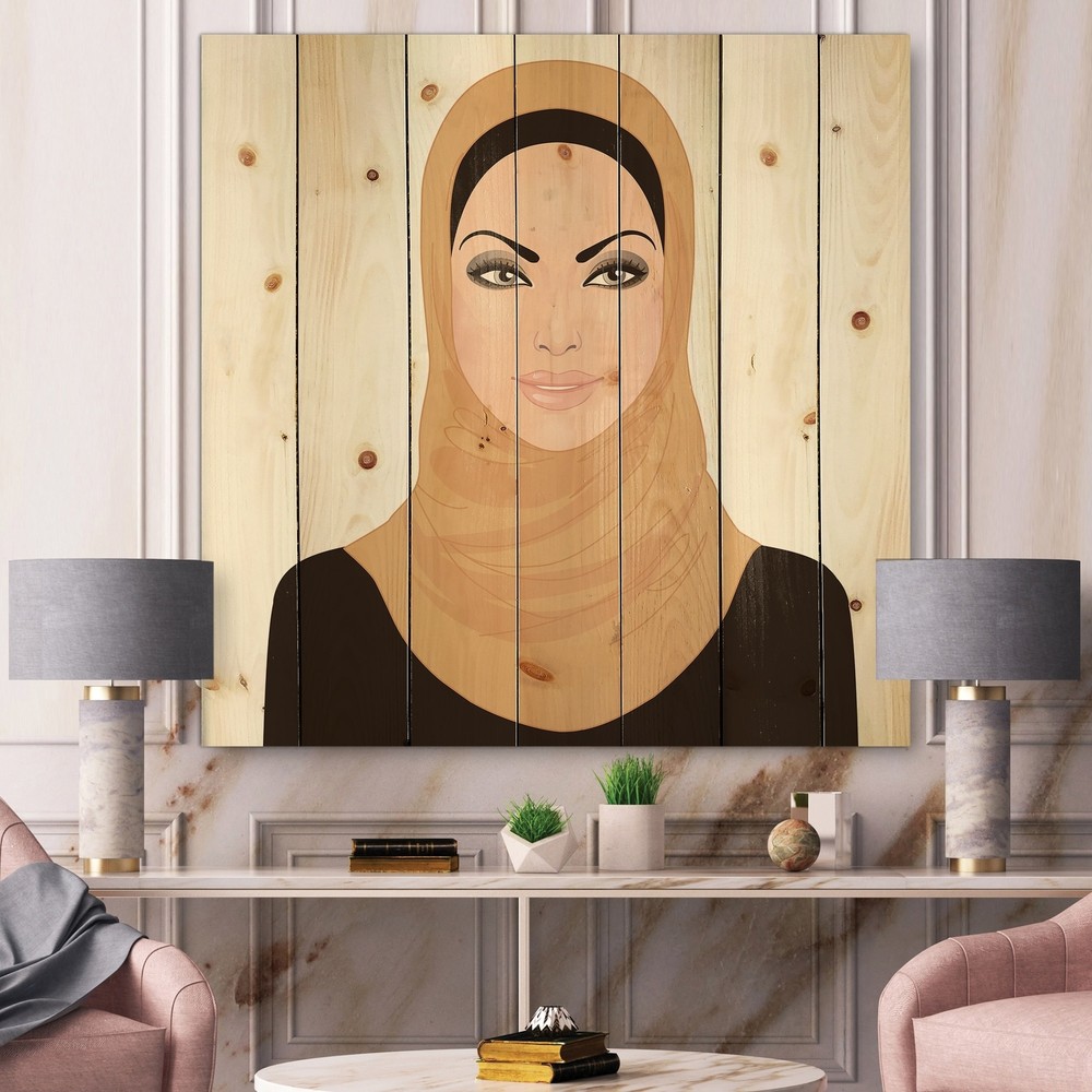 Designart 'Portrait of Muslim Woman In Traditional Hijab'