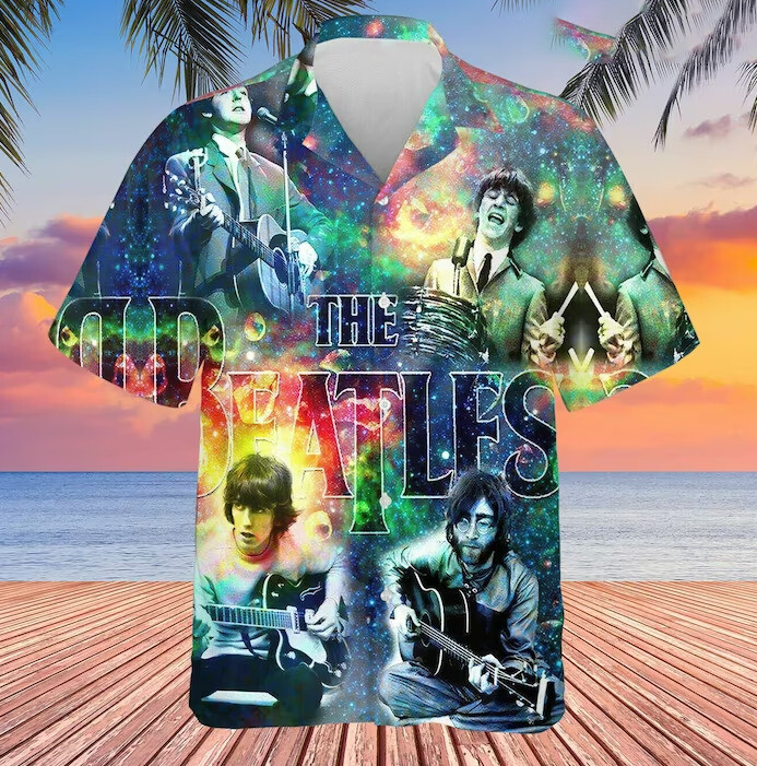 cute The Beatles Hawaiian Shirt Full Size S 5XL summer gift best