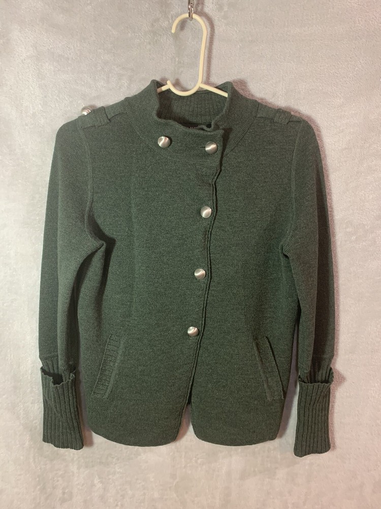 Banana Republic Women’s Petite Small Wool Button Cardigan Long Sleeve