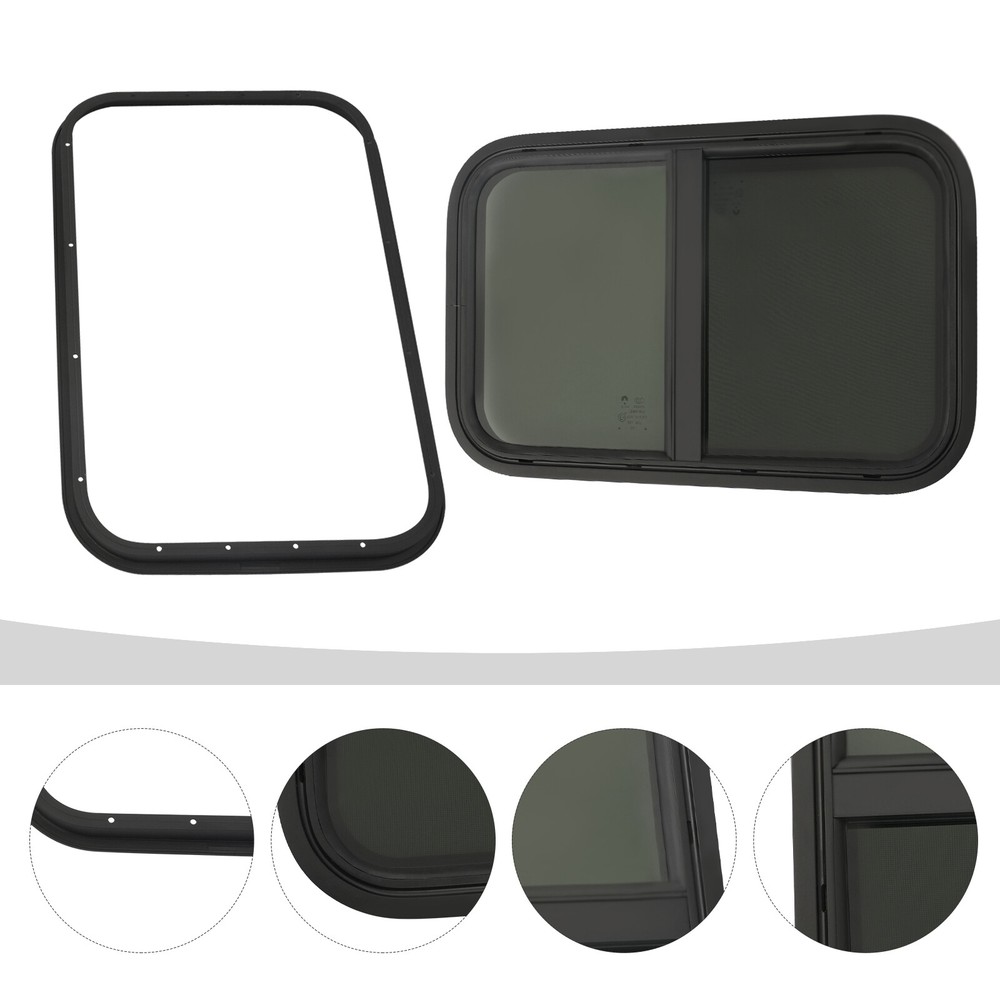 Horizontal Slider RV Window for Camper Cargo Trailer W/ Screen 24
