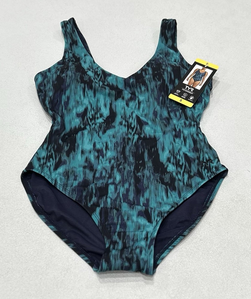 TYR Women's One-Piece Swimsuit, Green, Size S