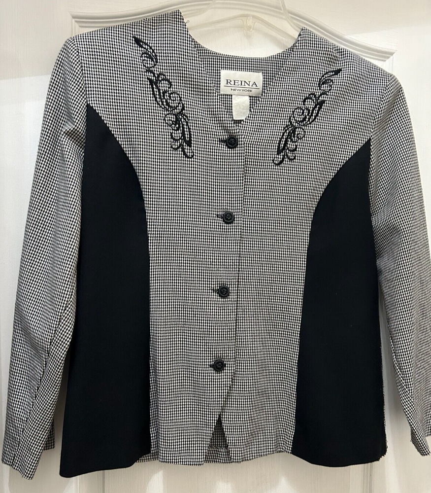 REINA New York Blazer Jacket Ladies Womens Misses  Size Large