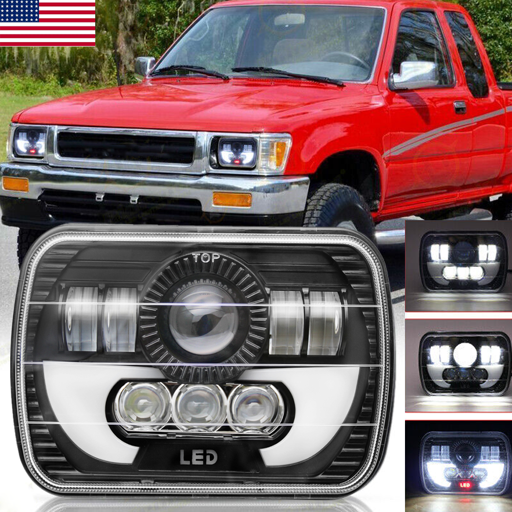 1982-1995 Toyota Pickup Hardbody Truck 5x7 7x6 LED H4 Hi-Lo Beam Headlight