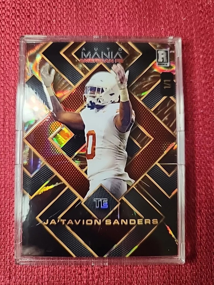 Ja'Tavion Sanders 2024 Wild Card Automania #AMASQP-JS Refractor 1/1 RC
