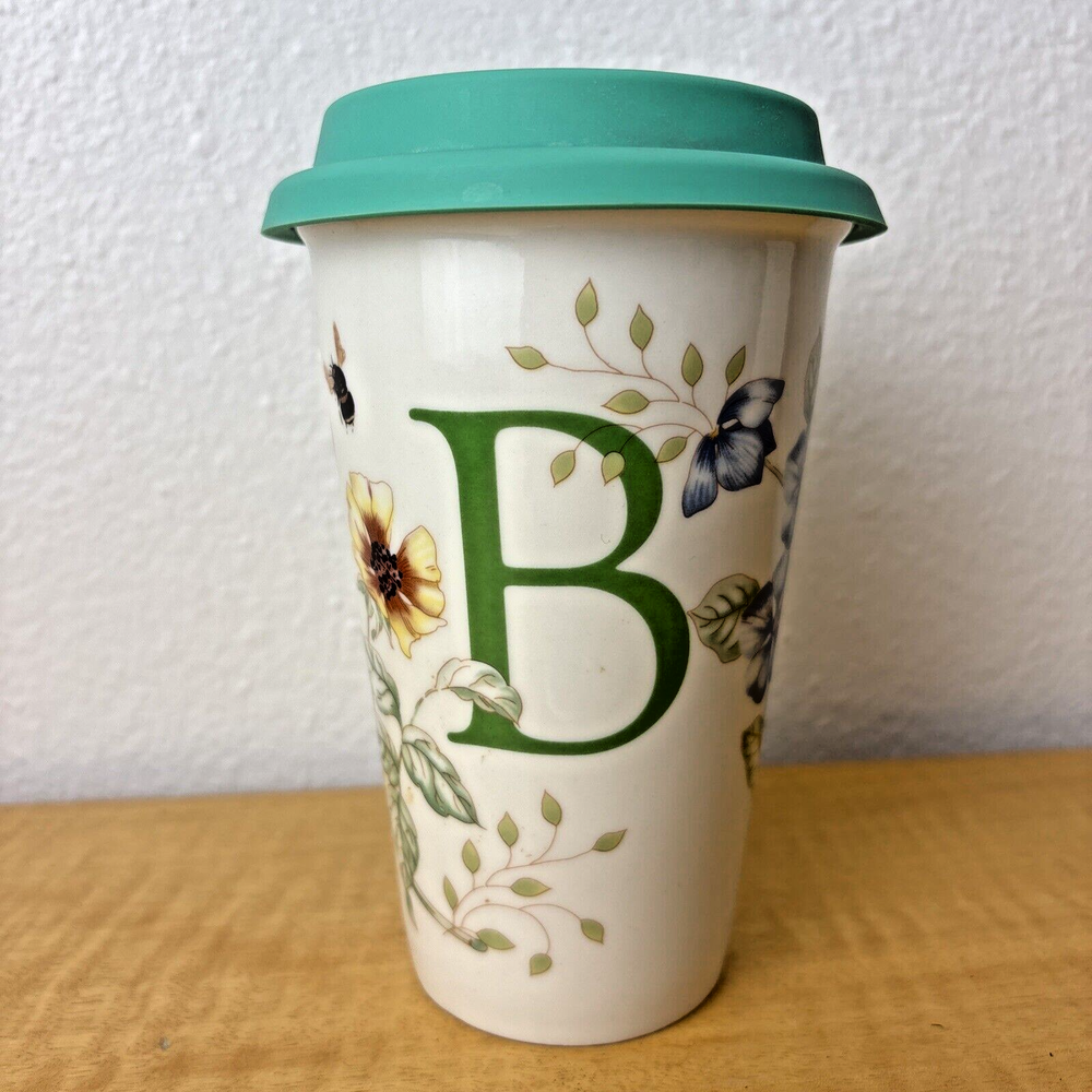 Lenox Tumbler Mug With Silicone Lid B Butterfly Meadow Travel tumbler, cup