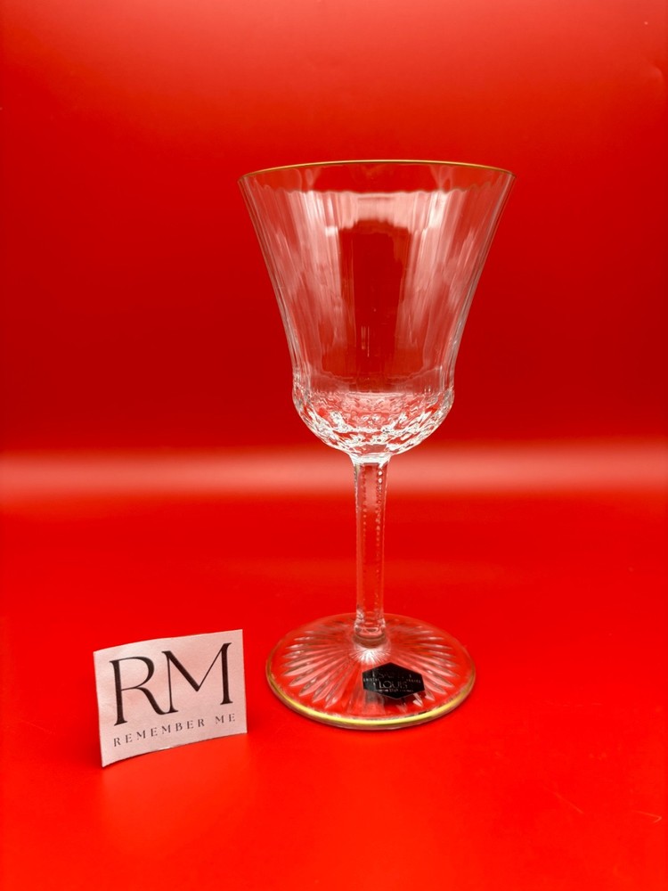 Vintage Saint Louis St. Louis Crystal France APOLLO GOLD Claret Glass -  6-1/4”