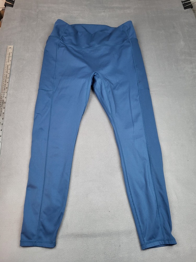 Fabletics Motion 365 Womens 2X Blue Lightweight Stretch Workout Leggings