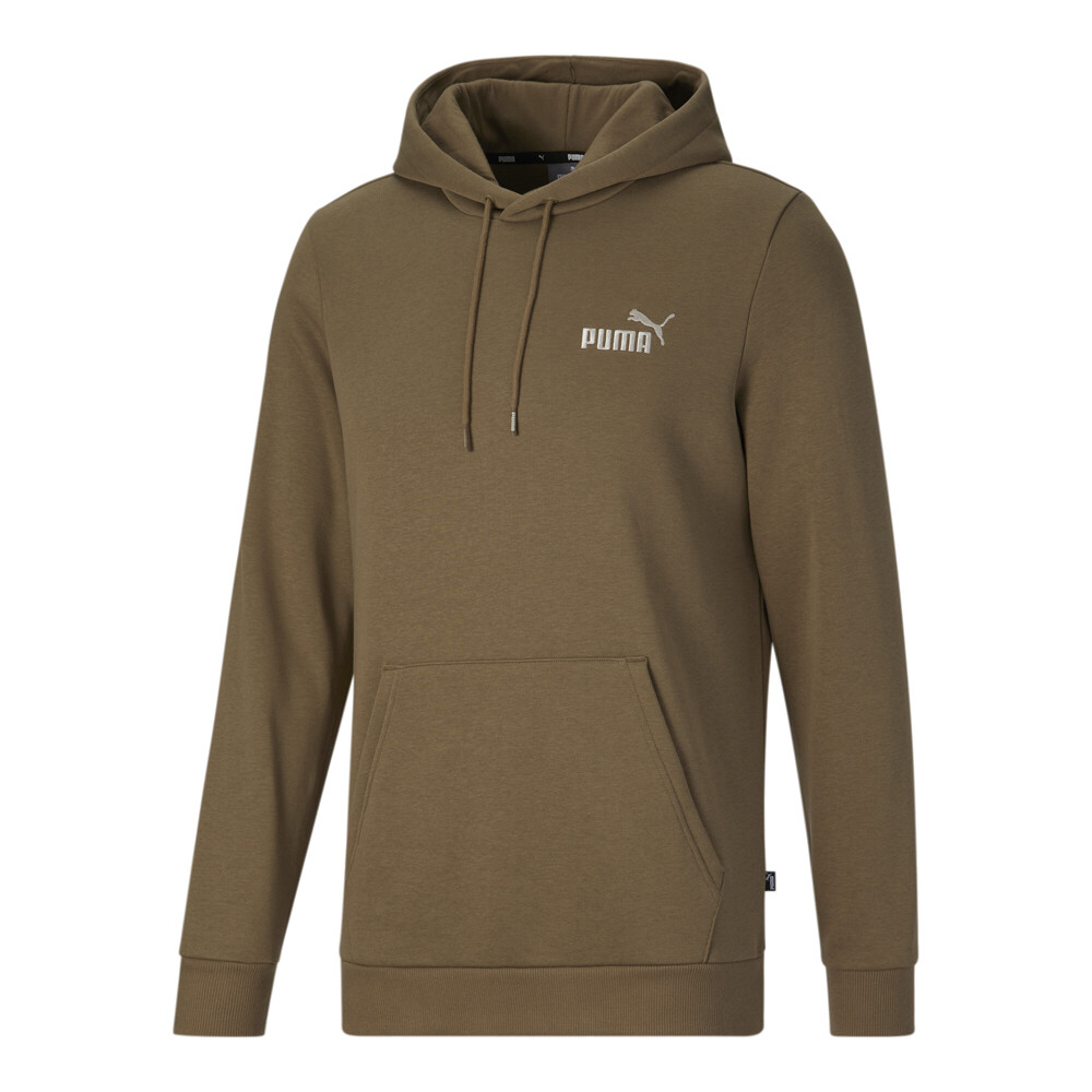 Puma Essentials Embroidered Logo Hoodie for Men in Brown Casual Outerwear 84680893