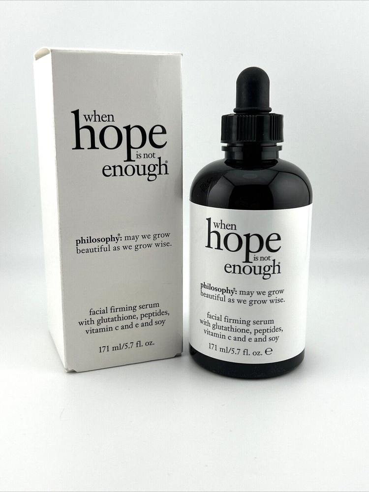 Philosophy Hope Is Not Enough Facial Firming Serum 5.7 oz 171 ml New