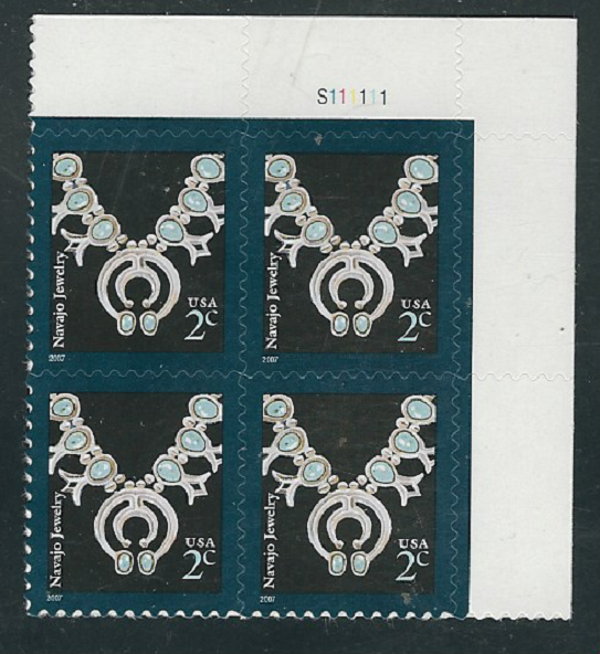 Scott  #3753... 2 Cent...Necklace...4 Plate Blocks...#S111111 ...