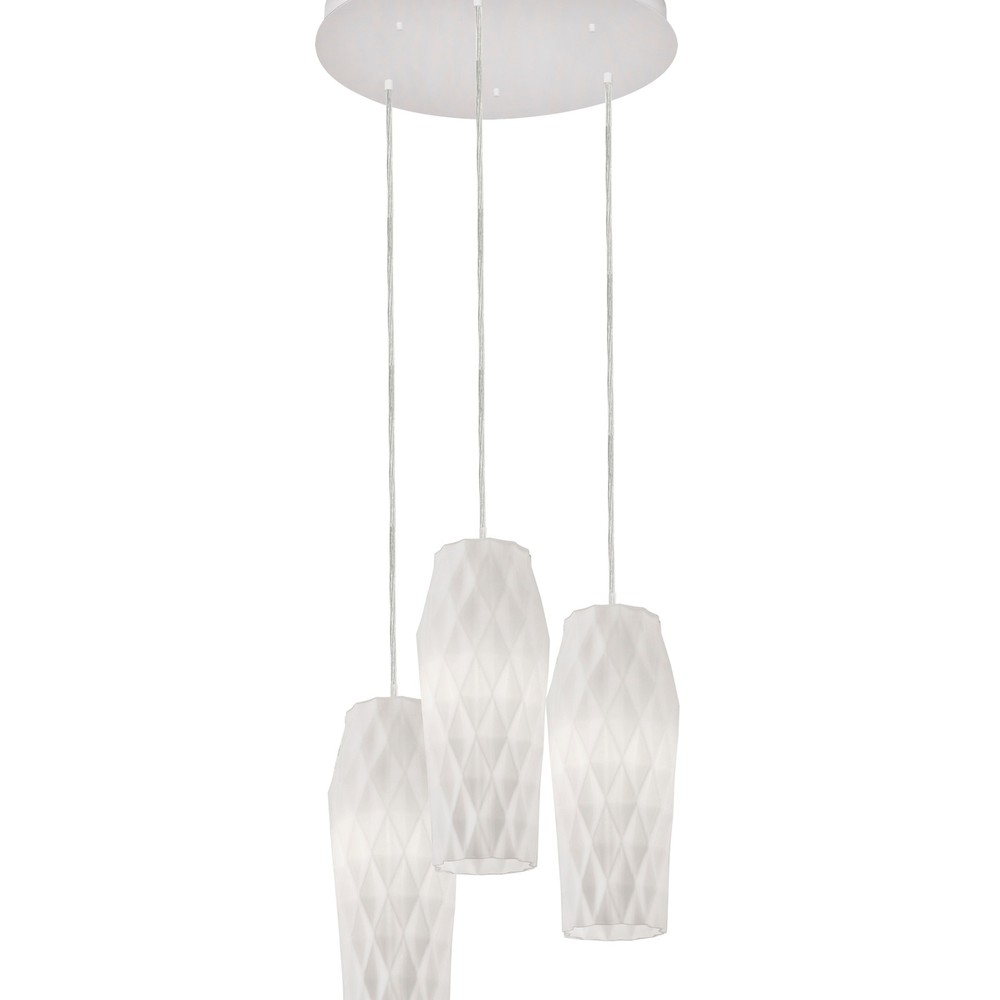 Candace Triple Pendant Medium Base W Lm 120V Satin Nickel