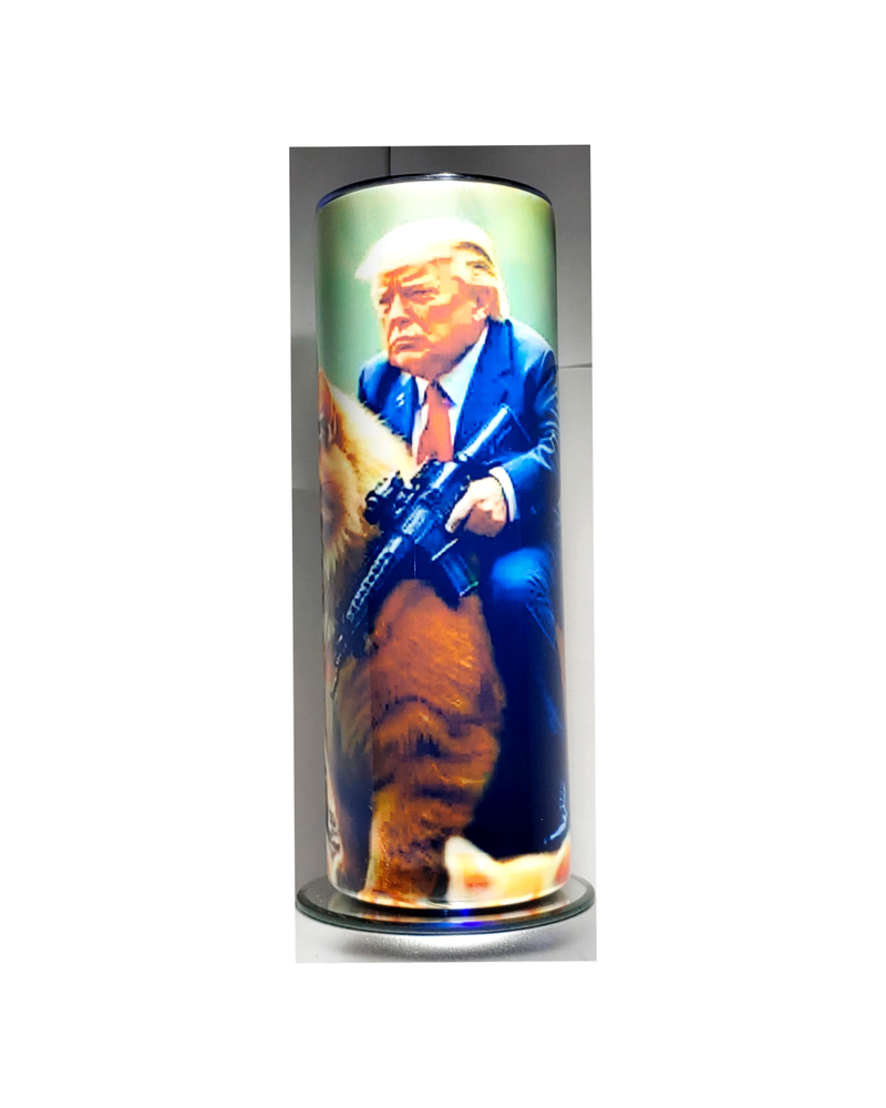 Trump cat tumbler  Stainless-Steel 20oz with SS straw and cleaner