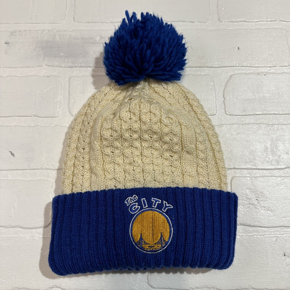 Golden State Warriors Sport Knit Cuffed Beanie By Mitchell & Ness NBA OSFM