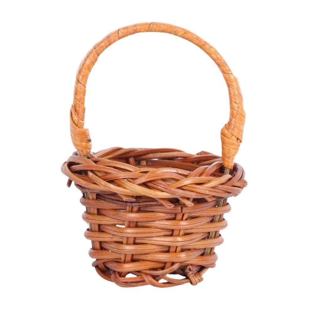 10x Handwoven Portable Flower Basket for Organizing Storage Kids Toys Crafts and Decor