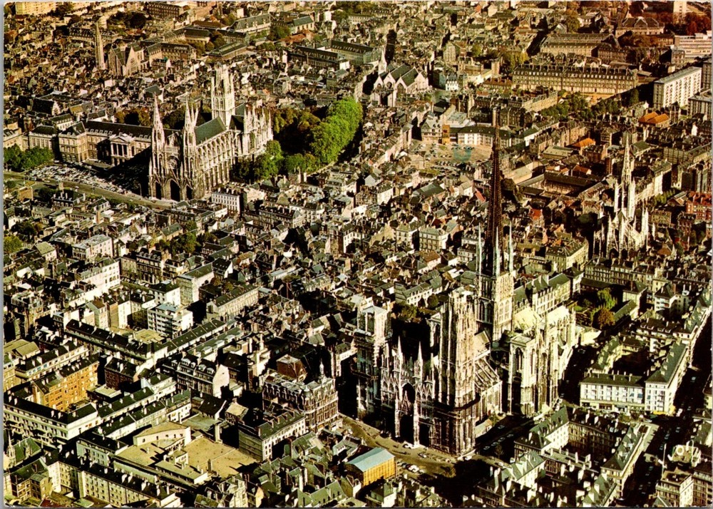 Postcard  1990 Colors and Light of France Aerial View