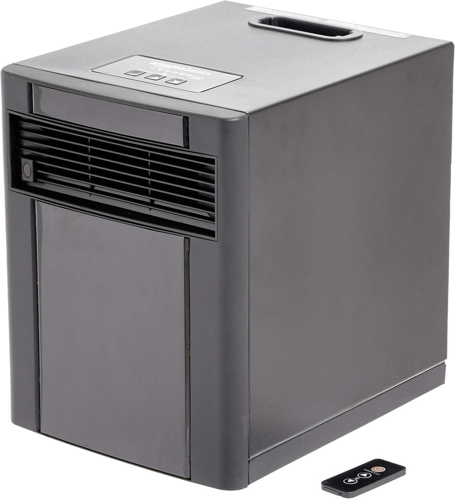 Energy-Saving Portable Heater with LED Display & ECO-Smart Setting - Black