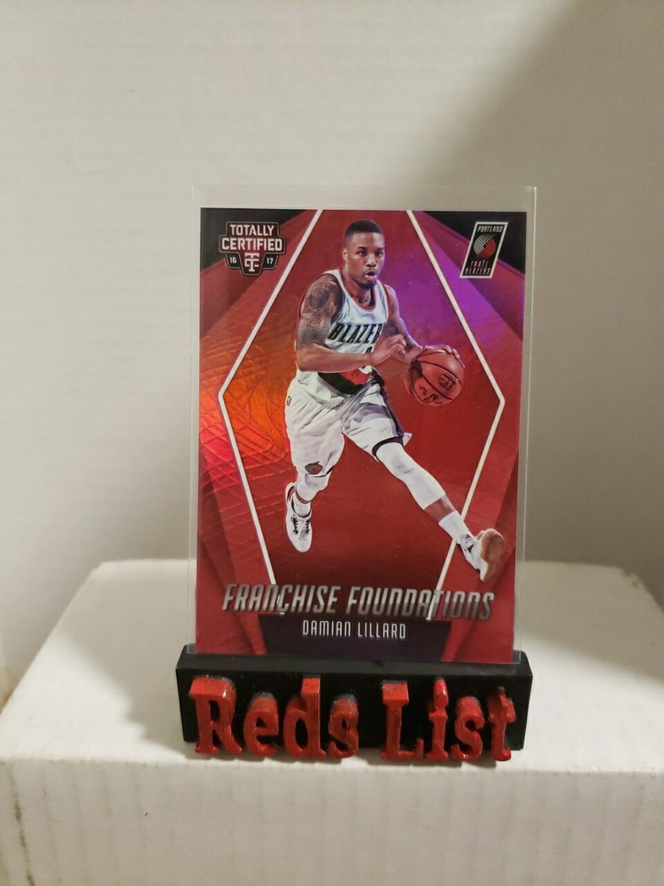 2016-17 Totally Certified Franchise Foundation Red 48/199 Damian Lillard Bucks