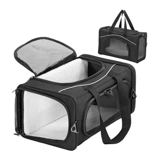 Cat Carrier Airline Approved, Soft-Sided Pet Carrier, 3 Carrying Ways,