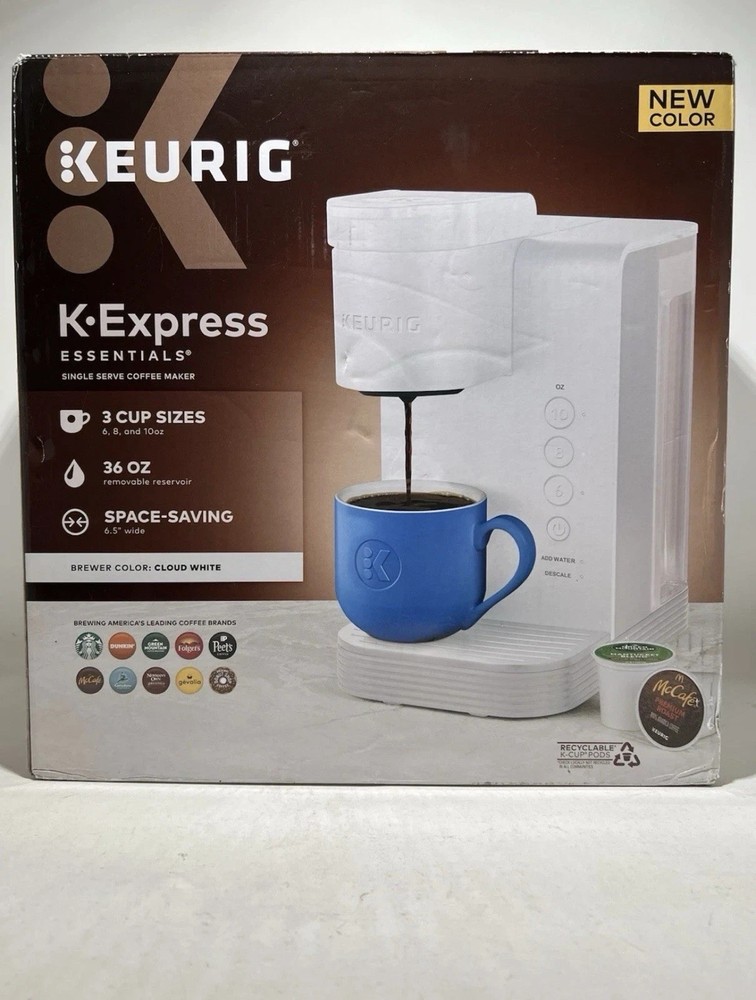 Keurig K-Express Essentials Single-Serve Coffee Maker - Cloud White
