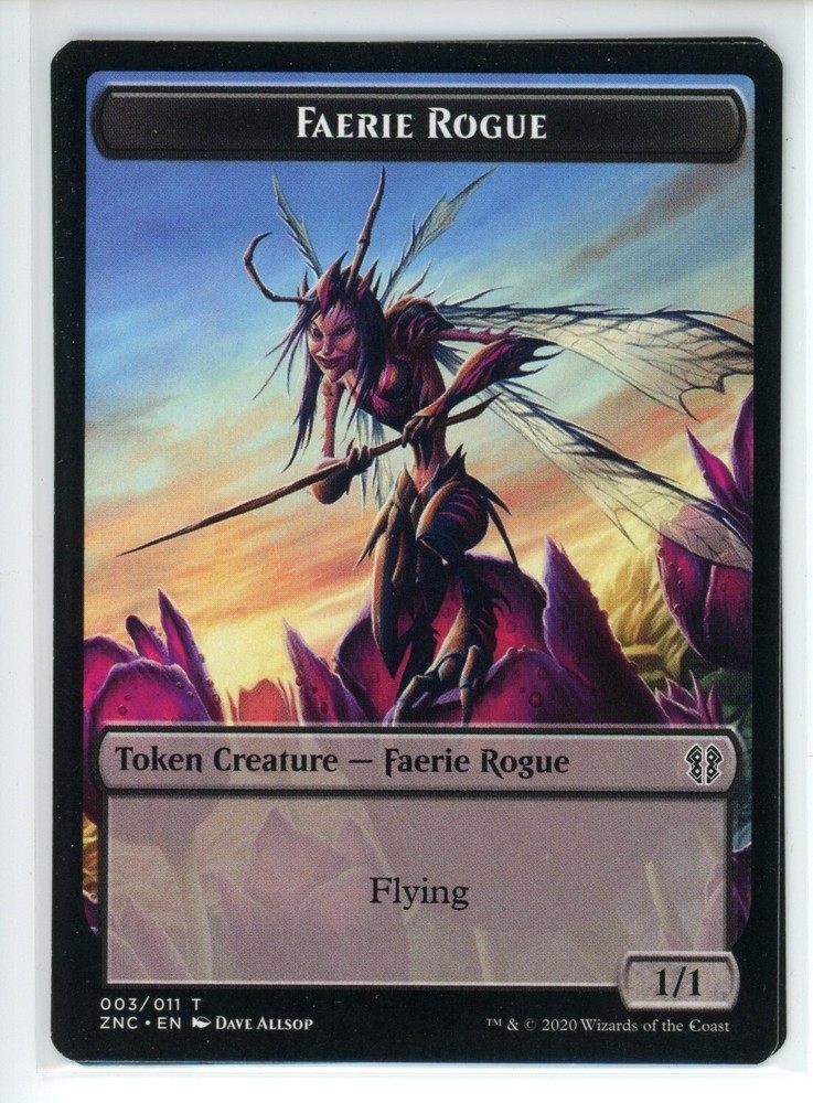 FAERIE ROGUE // GOBLIN ROGUE DOUB Zendikar Rising Commander #3//5 ZNC(NM+)(MTG)