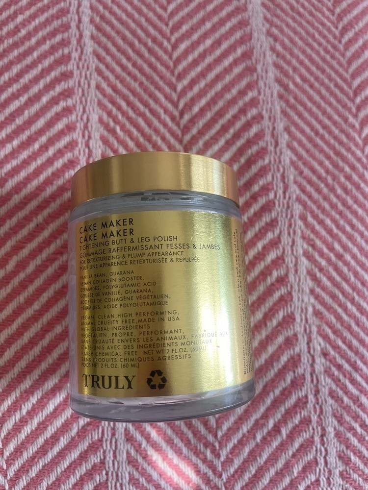 Truly Cake Maker Tightening Butt & Leg Polish 6 oz LARGE SIZE New