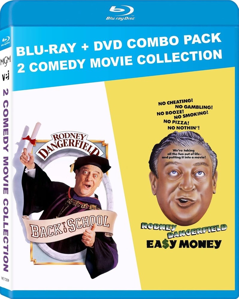 Back to School/Easy Money (Blu-ray + DVD, 2022) Rodney Dangerfield, NEW!-image