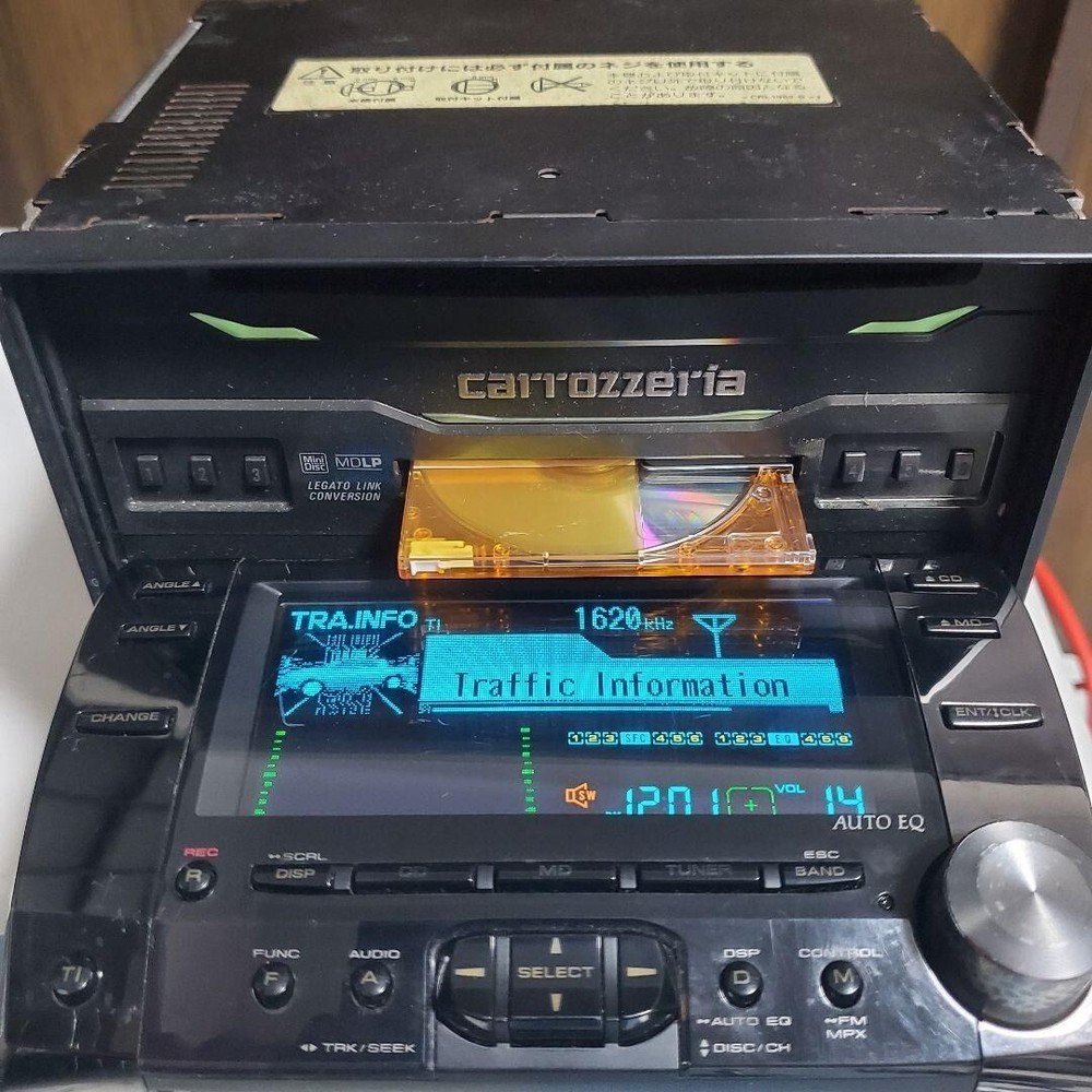 Pioneer Carrozzeria FH-P919MDR CD/MD Player 2DIN Car Audio Operation confirmed