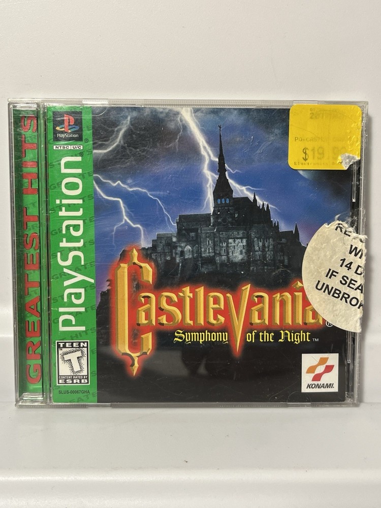 Castlevania Symphony of the Night - Greatest Hits - Konami - PS1 - CIB - TESTED