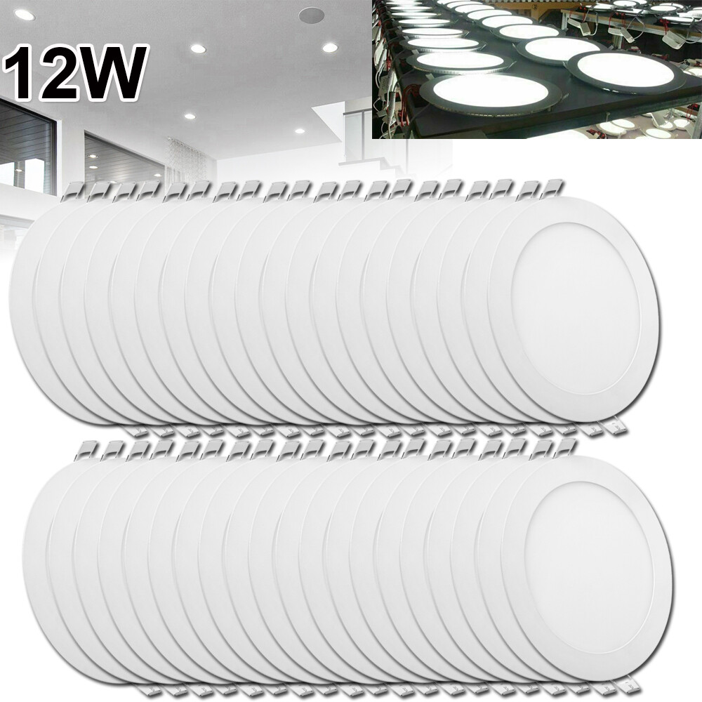 40-Pack 6-Inch Ultra-Thin LED Recessed Ceiling Lights 6500K Daylight Bright Retrofit Kit
