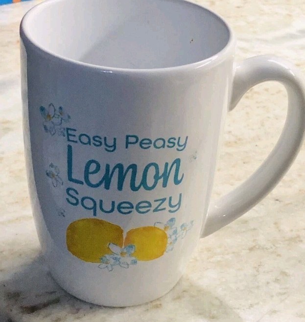 Easy Peasy Lemon Squeezy Coffee Tea Mug 16oz Office Cup