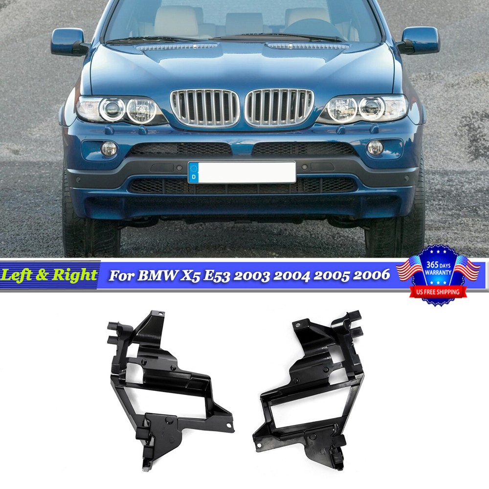 BMW X5 E53 03-06 Headlight Bracket Support Kit Driver & Passenger Side